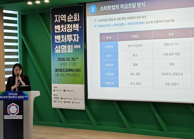 박미라 한국벤처투자 차장이 모태펀드 관련 소개를 하고 있다 / 출처=IT동아