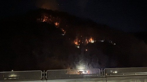 27일 오후 강원 춘천 신동면 팔미리 드름산 산불 현장.2026.2.27/뉴스1