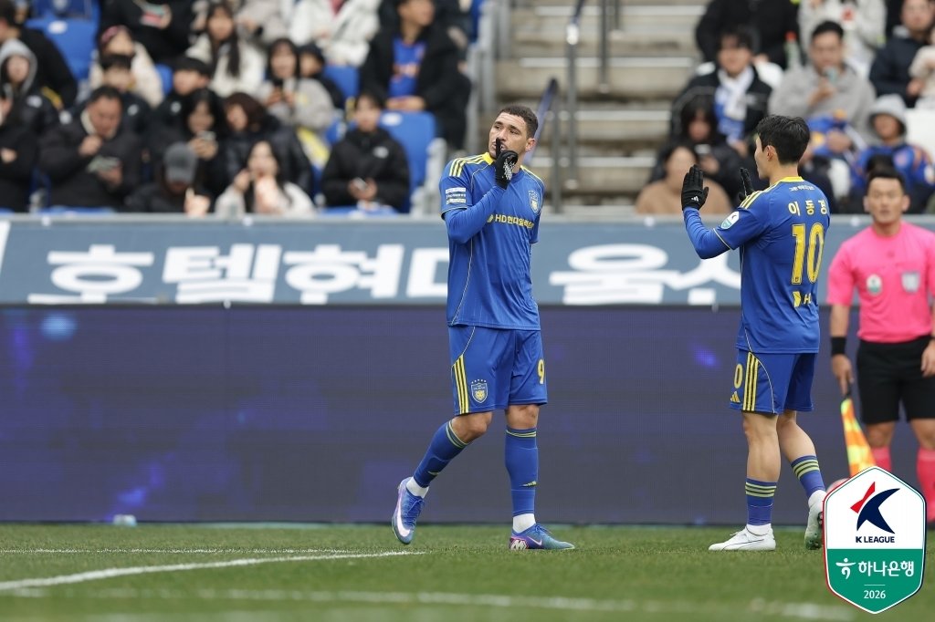 올해 K리그1 1호골의 주인공 야고. 한국프로축구연맹 제공