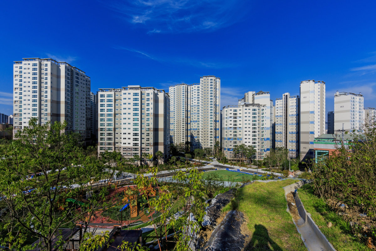 서울 마포구 아현동 ‘마포래미안푸르지오’.  삼성물산 제공