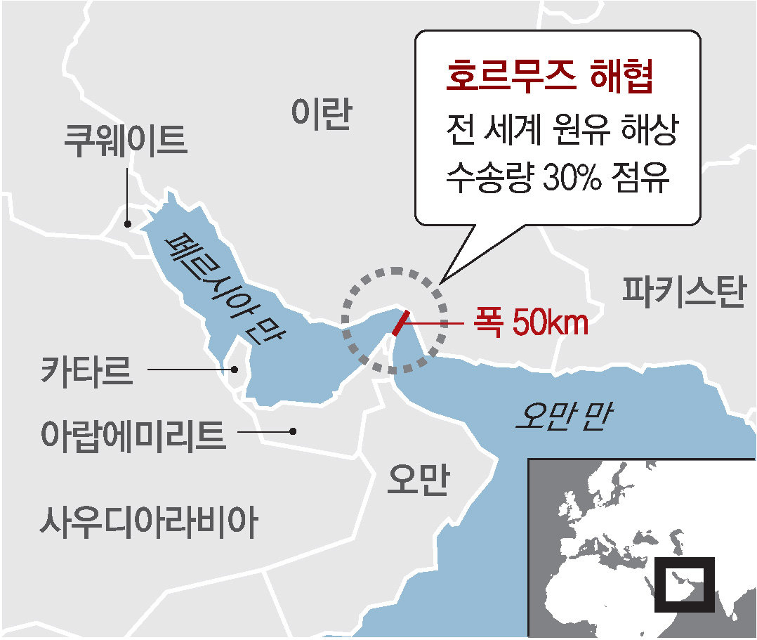 호르무즈 해협. 동아일보DB