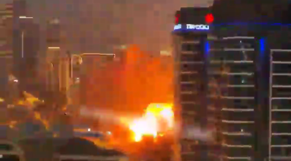 이란 혁명수비대가 국영 매체를 통해 공개한 드론 무기 터널 영상 캡처