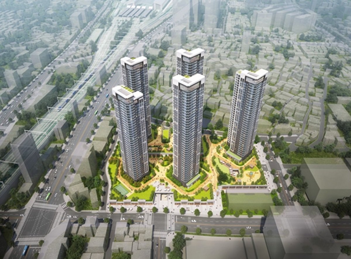 숙대입구 역세권 장기전세주택 도시정비형 재개발사업 조감도