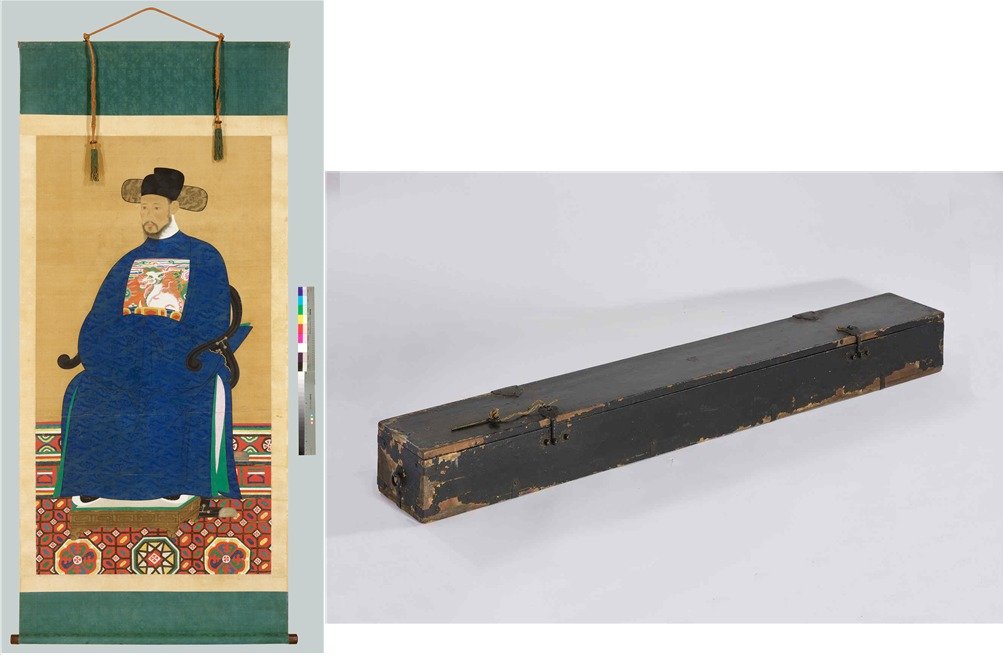 유효걸 초상 및 궤(국가유산청 제공)