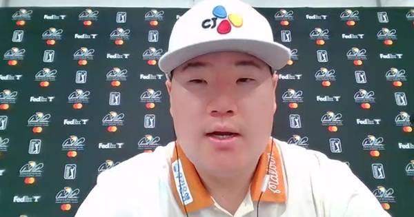 임성재가 PGA투어 아널드 파머 인비테이셔널을 앞두고 한국 언론과 화상 인터뷰를 하고 있다. PGA투어 제공