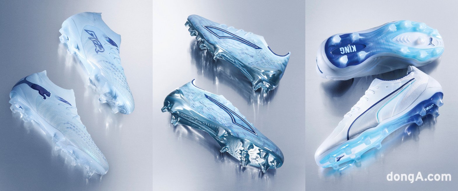 푸마, ‘드림러쉬 팩’ 축구화 3종(왼쪽부터 퓨처9, 울트라6, 킹20)