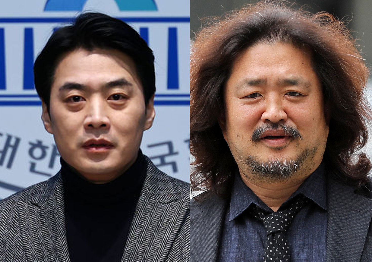 더불어민주당 한준호 의원(왼쪽), 김어준씨. 뉴시스