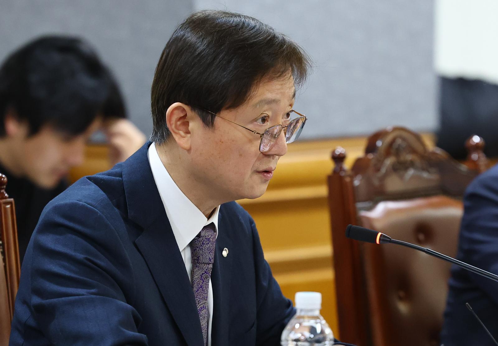 이찬진 금융감독원장이 12일 서울 중구 은행회관에서 열린 금융감독원장-은행장 간담회에서 발언하고 있다. 2026.02.12. 뉴시스