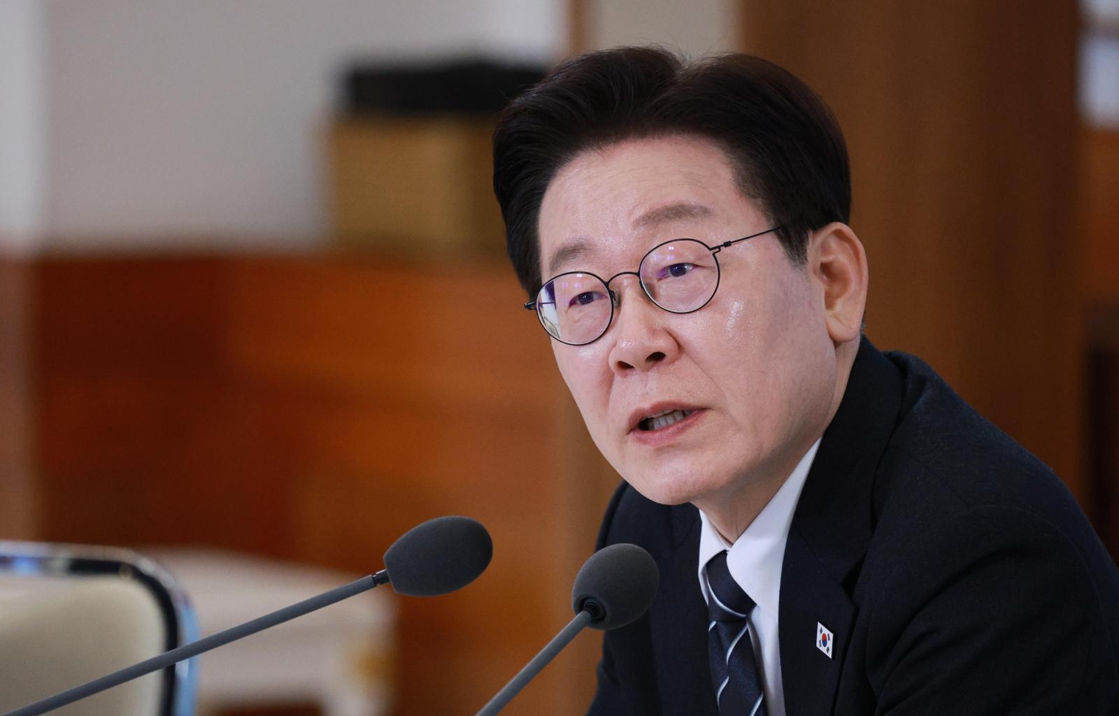 이재명 대통령이 10일 청와대에서 열린 상생을 실천하는 기업인과의 대화에서 발언을 하고 있다. 2026.03.10. 뉴시스