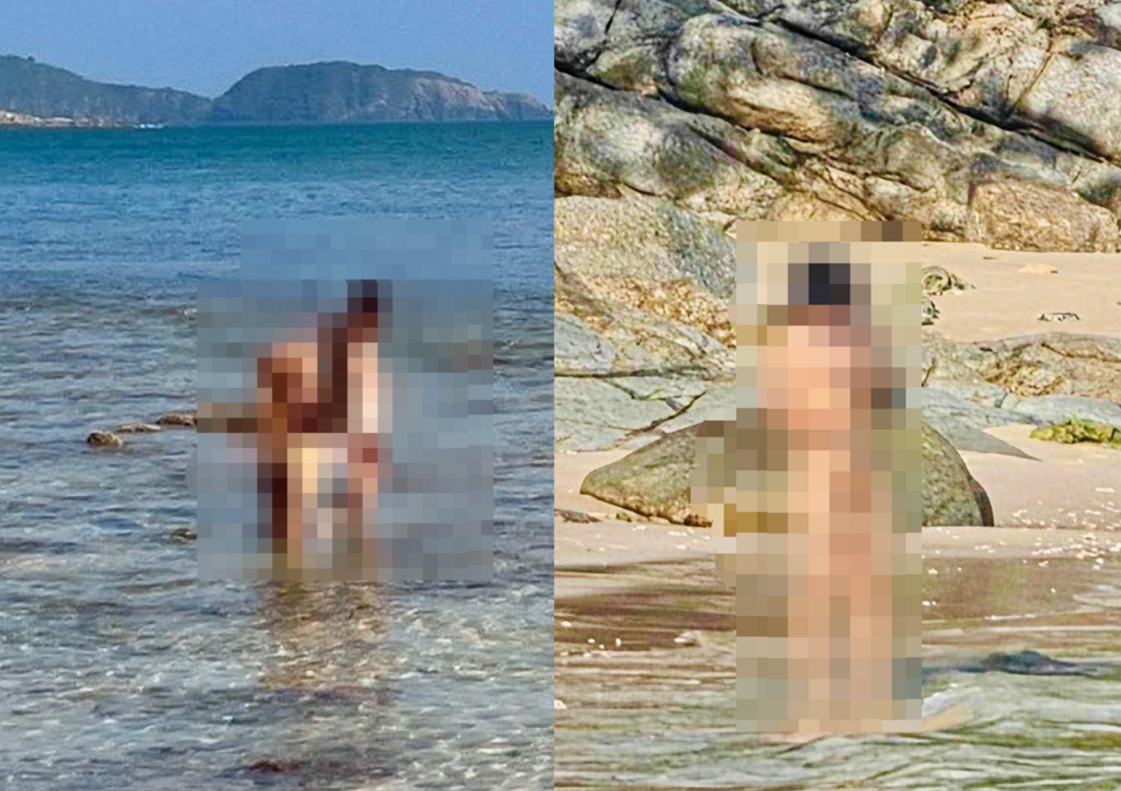 푸껫 관광경찰이 라와이 해변 인근의 누드 비치를 집중 단속하고 노출 관광객들에게 벌금을 예고했다. 사진=페이스북 (@PhuketInfoCenter)