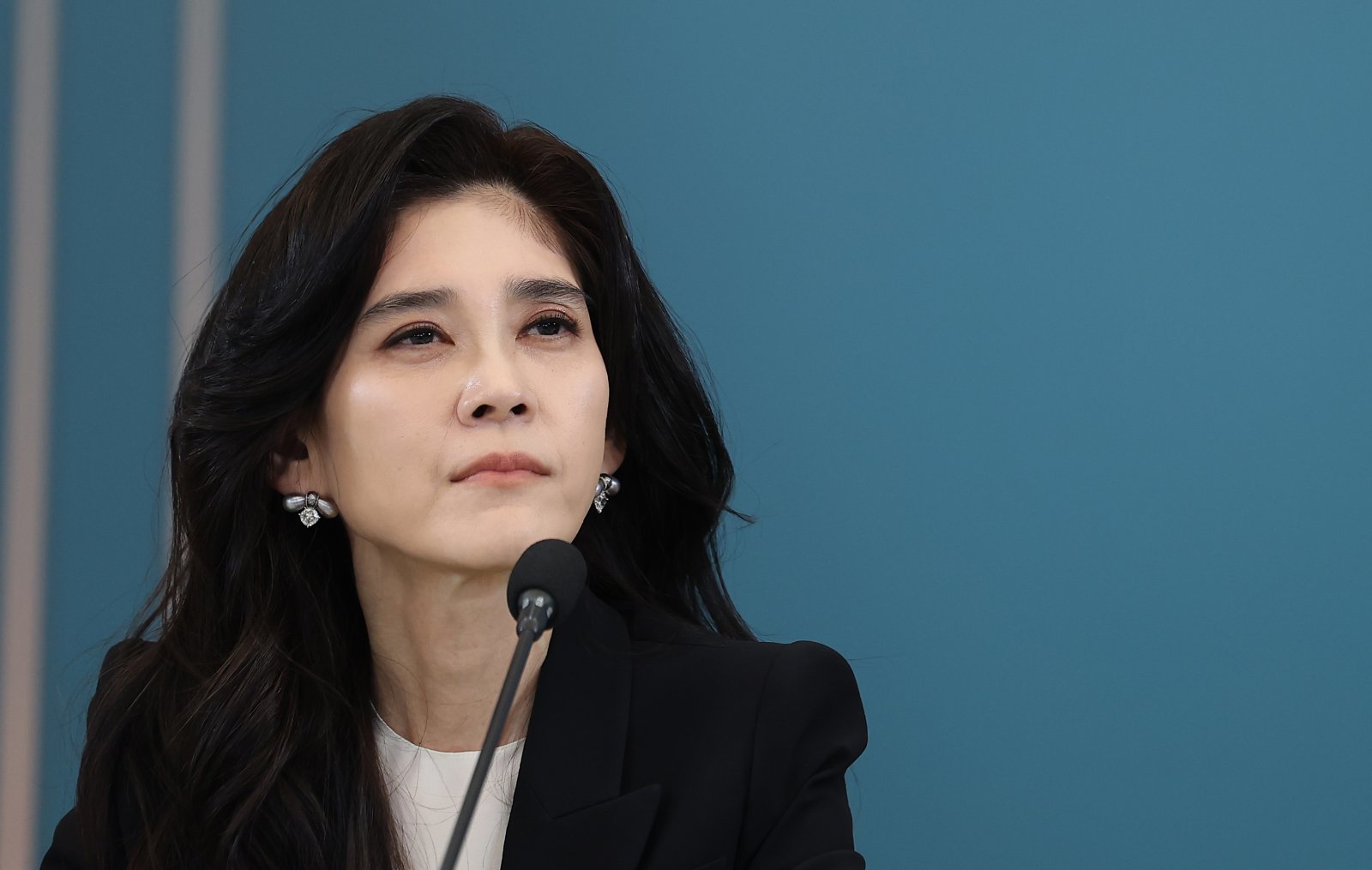 이부진 한국방문의해위원장이 25일 청와대에서 열린 확대국가관광전략회의에 참석해 있다. 2026.2.25 뉴스1