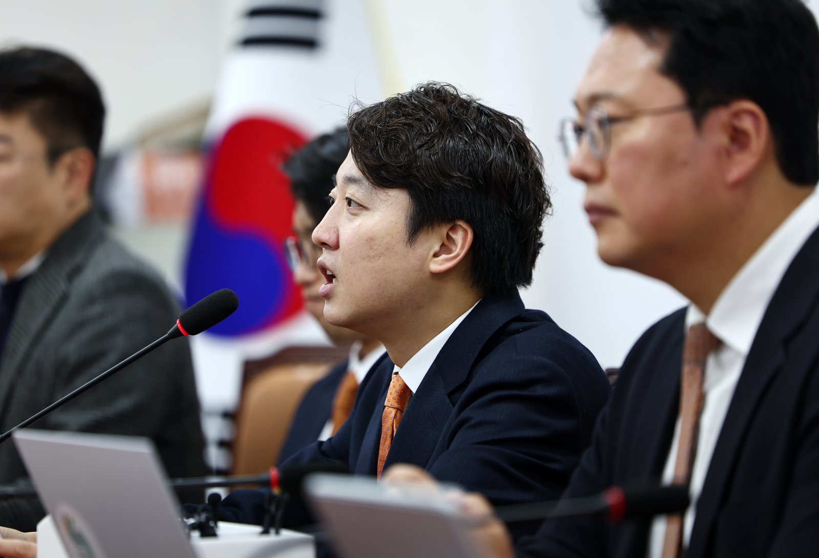 개혁신당 이준석 대표가 5일 오전 서울 여의도 국회에서 열린 최고위원회의에서 발언하고 있다. 2026.03.05 서울=뉴시스