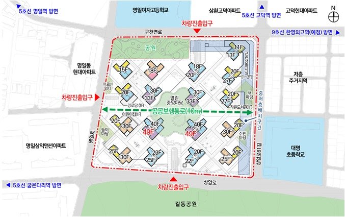 단지 배치도(서울시 제공)