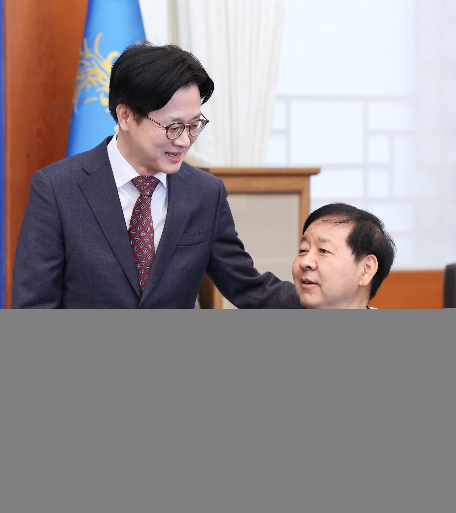 구윤철 부총리 겸 재정경제부 장관과 김정관 산업통상부 장관. 뉴스1