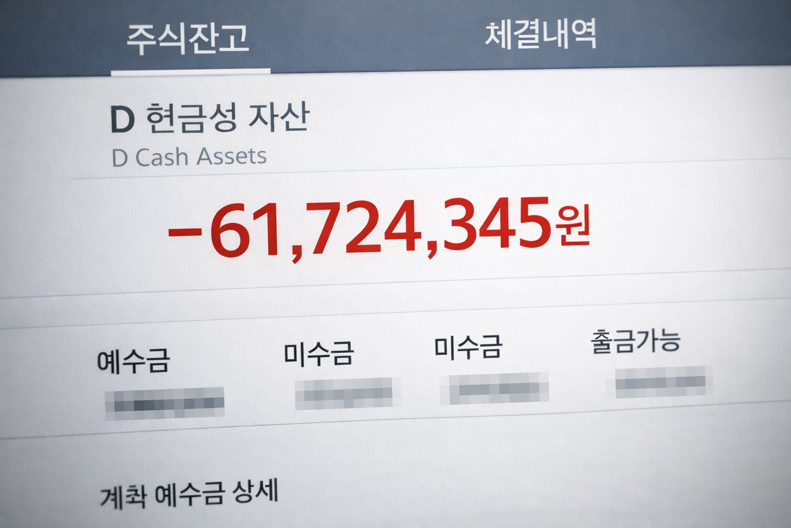 온라인 커뮤니티에 올라온 미수거래 관련 게시물. 보유 현금보다 많은 금액으로 주식을 매수한 뒤 수천만 원의 미수금이 발생했다는 내용이 공유됐다. 챗GPT 생성 이미지