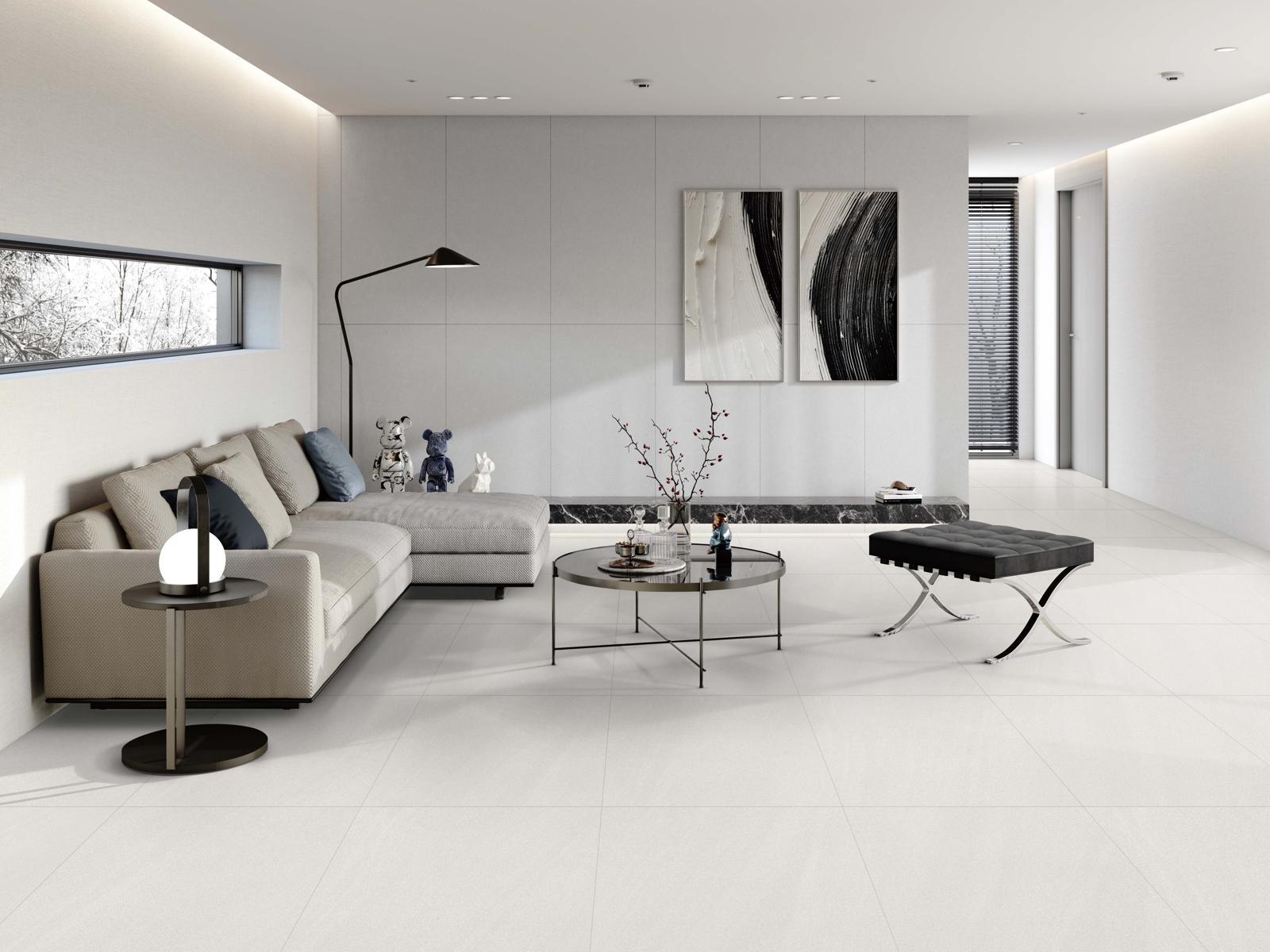 KCC글라스 홈씨씨의 강마루 신제품 ‘숲 강마루 스톤 스퀘어(SQUARE) 시로코 라이트.