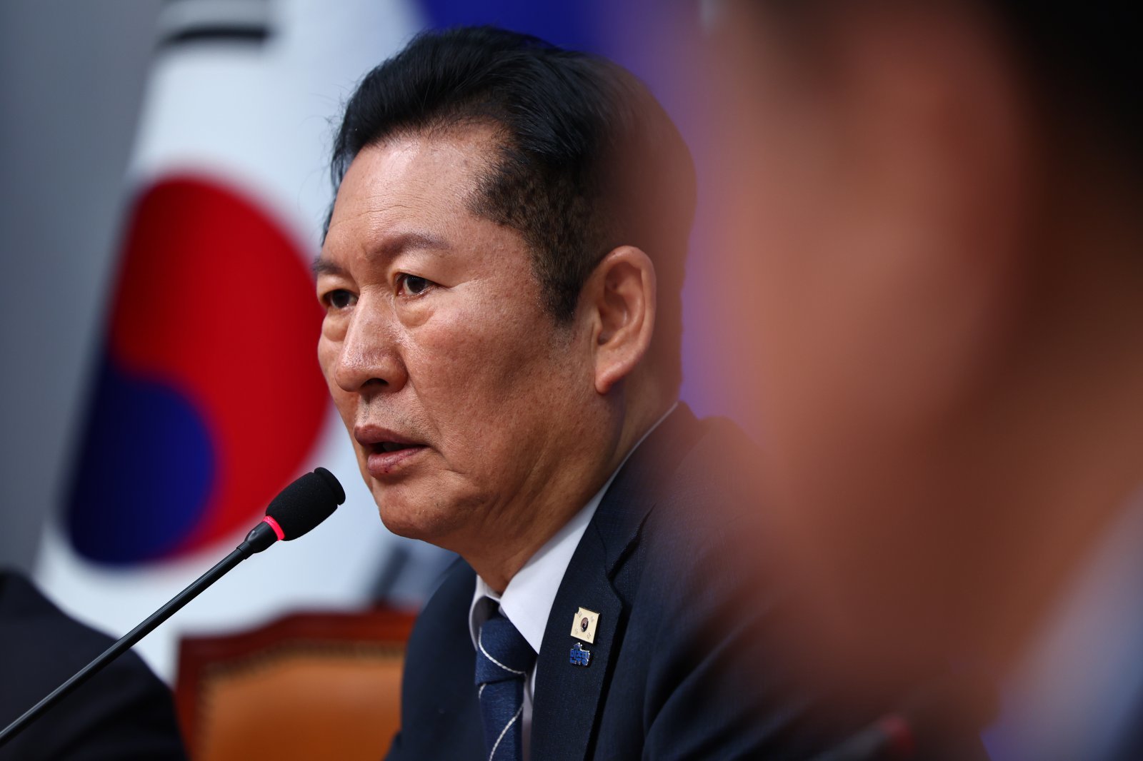 정청래 더불어민주당 대표가 12일 오후 서울 여의도 국회에서 열린 민주당 2차종합특검대응특별위원회 출범식에서 발언하고 있다. 2026.03.12. 서울=뉴시스