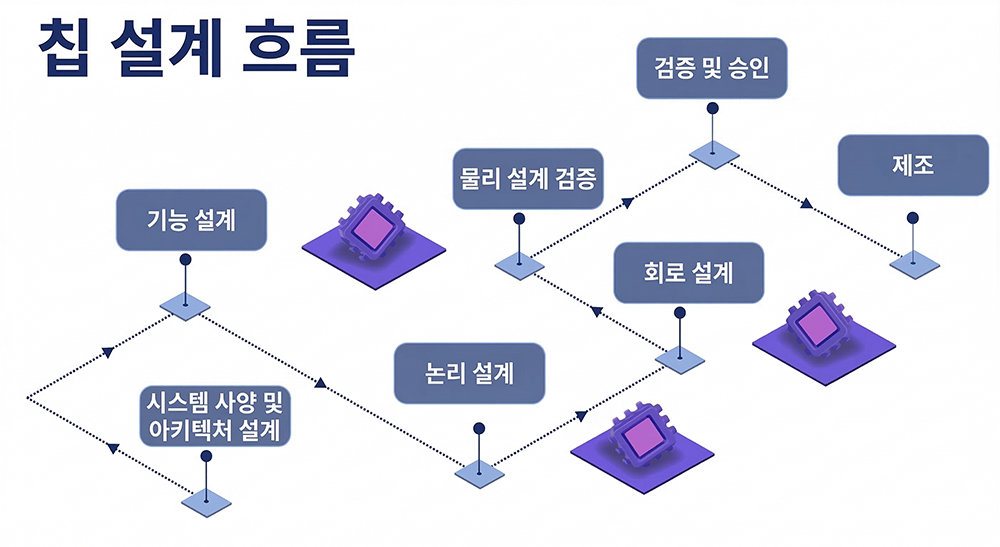 반도체 자산 거래 플랫폼 디자인 앤 리유즈에 업로드 된 반도체 설계의 기본절차, 내용은 AI 번역 / 출처=디자인앤리유즈