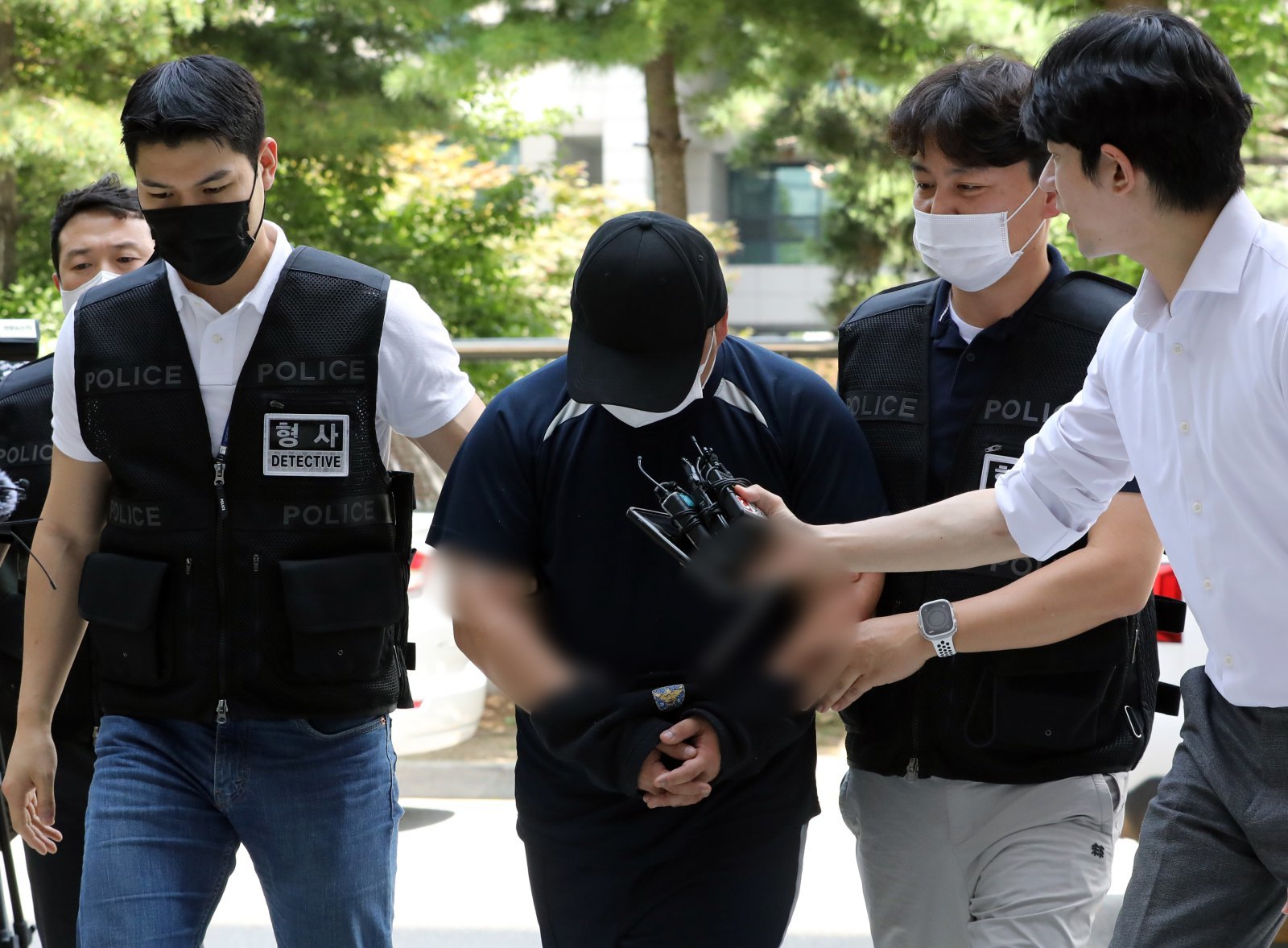 생후 57일 된 아들을 학대해 숨지게 한 혐의를 받는 20대 아버지 A 씨.  2023.7.26 ⓒ 뉴스1