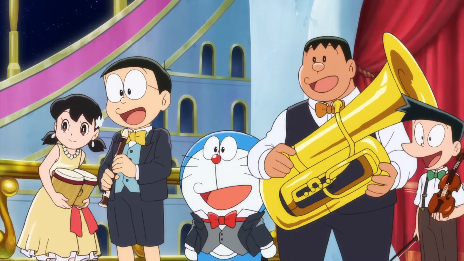 2024년 개봉작 ‘도라에몽: 진구의 지구 교향곡(심포니)’ 스틸컷. 유튜브 도라에몽 / 후지코 · F · 후지오 채널 갈무리