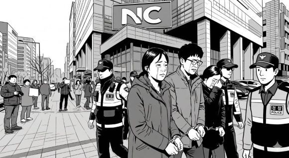 불법 사설서버 운영자 법적 조치 중인 엔씨소프트.  썸네일 = AI 생성 이미지