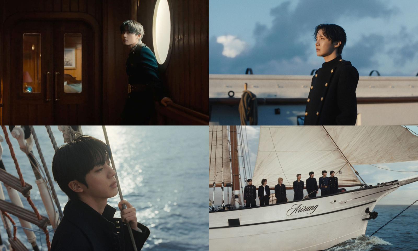 BTS ‘스윔’ 뮤직비디오 장면.