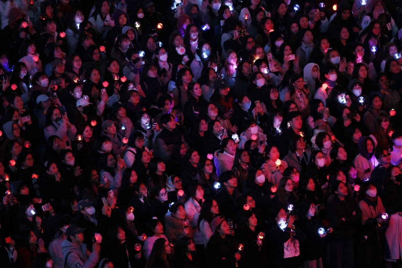 21일 오후 서울 광화문 광장 일대에서 방탄소년단(BTS)의 컴백 공연 ‘BTS 컴백 라이브: ARIRANG(아리랑)’이 펼쳐지고 있다. 사진공동취재단