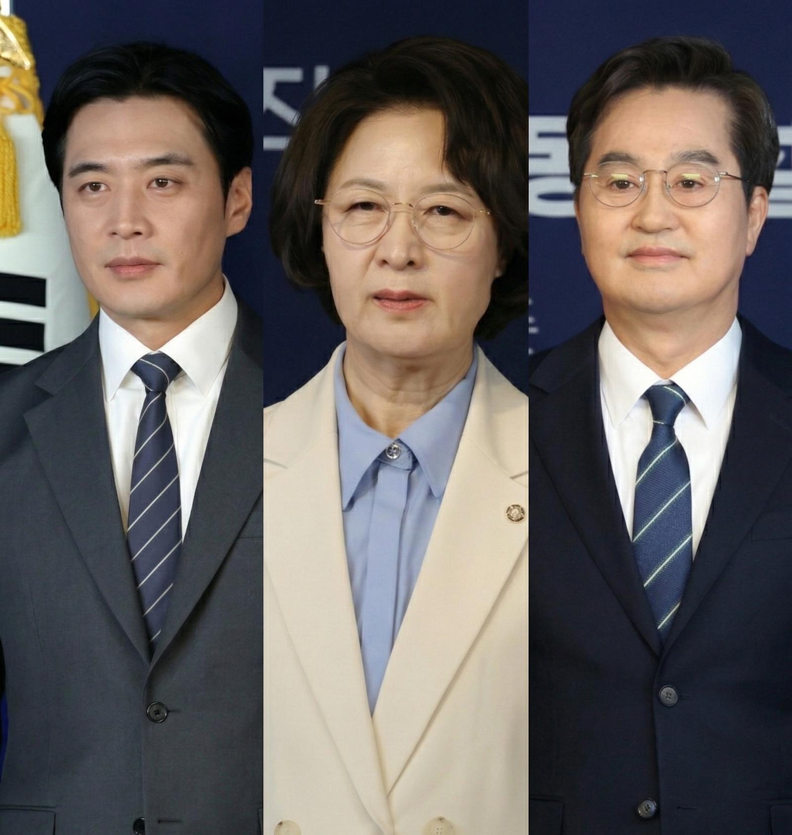 제9회 전국동시지방선거 더불어민주당 경기도지사 후보 예비경선을 통과한 한준호·추미애·김동연 후보.