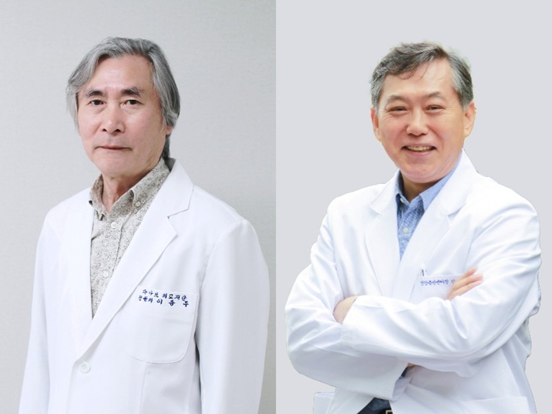 이종두 하나로리더스 원격판독센터 센터장(왼쪽)과 김한겸 국제진단센터 센터장. 하나로 의료재단 제공