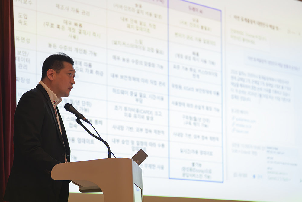 서승원 한국에너지공단 AI데이터처 ADX 혁신팀 팀장이 한국에너지공단의 AI 활용 사례를 소개했다 / 출처=IT동아