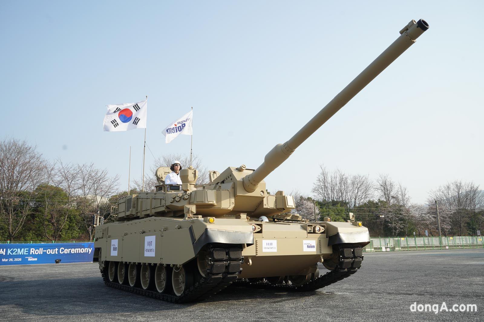 현대로템 중동형 K2 전차(K2ME). 현대로템 제공