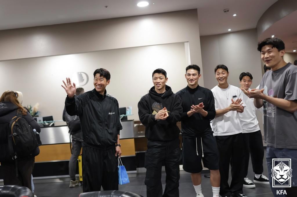 대표팀에 소집된 한국 해외파 선수들(대한축구협회 제공)