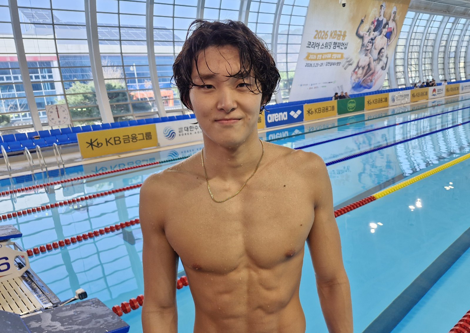 김우민, 2026 경영 국가대표 선발대회 3관왕