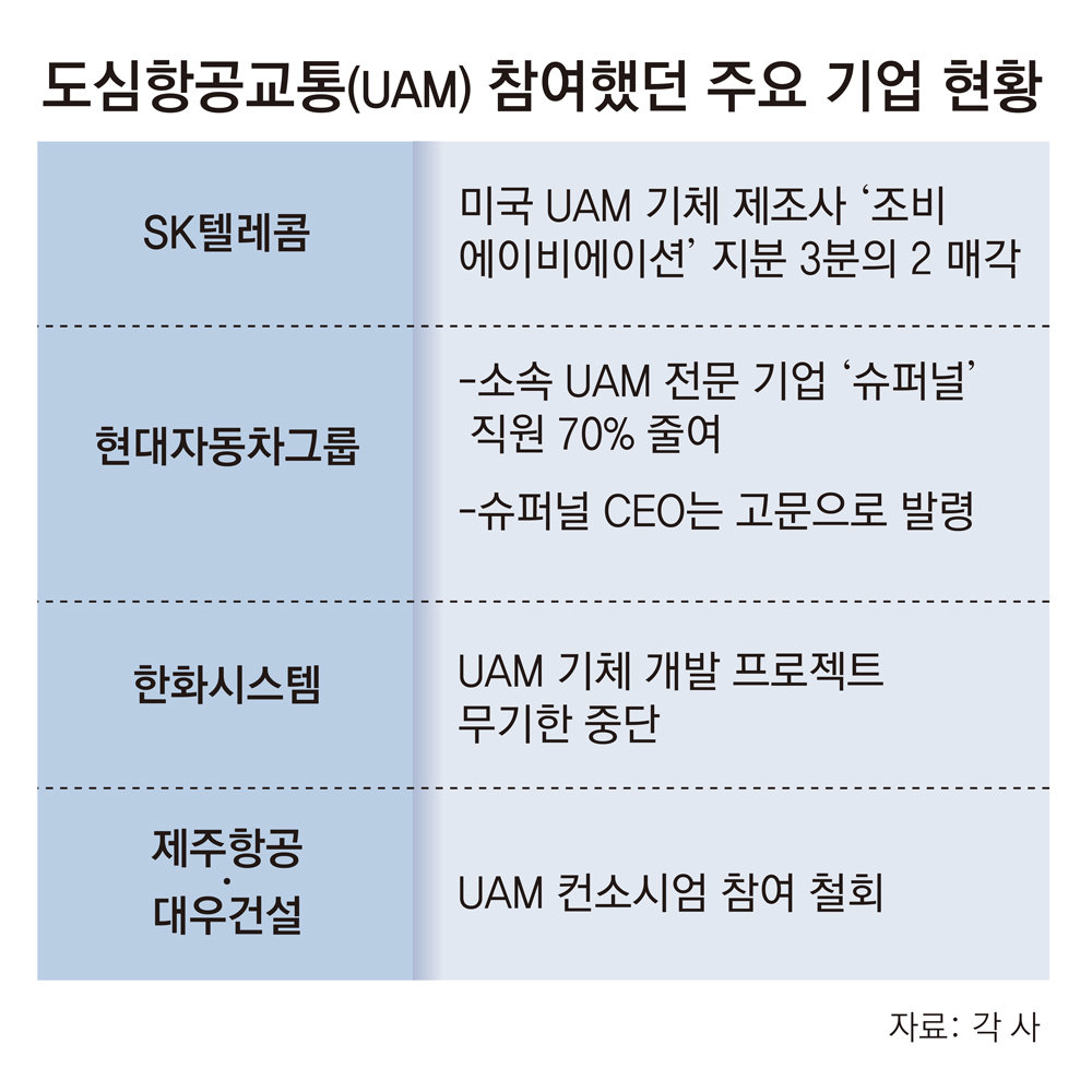 “에어택시 돈 안되고 규제 많아”… 도심항공교통서 손떼는 기업들