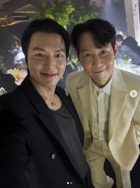 이민호(왼쪽), 이정재/이정재 인스타그램