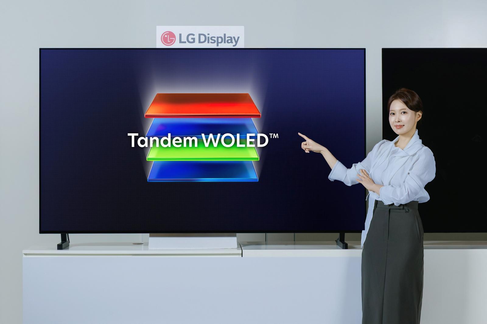 LG디스플레이의 W-유기발광다이오드(OLED) TV. LG디스플레이 제공