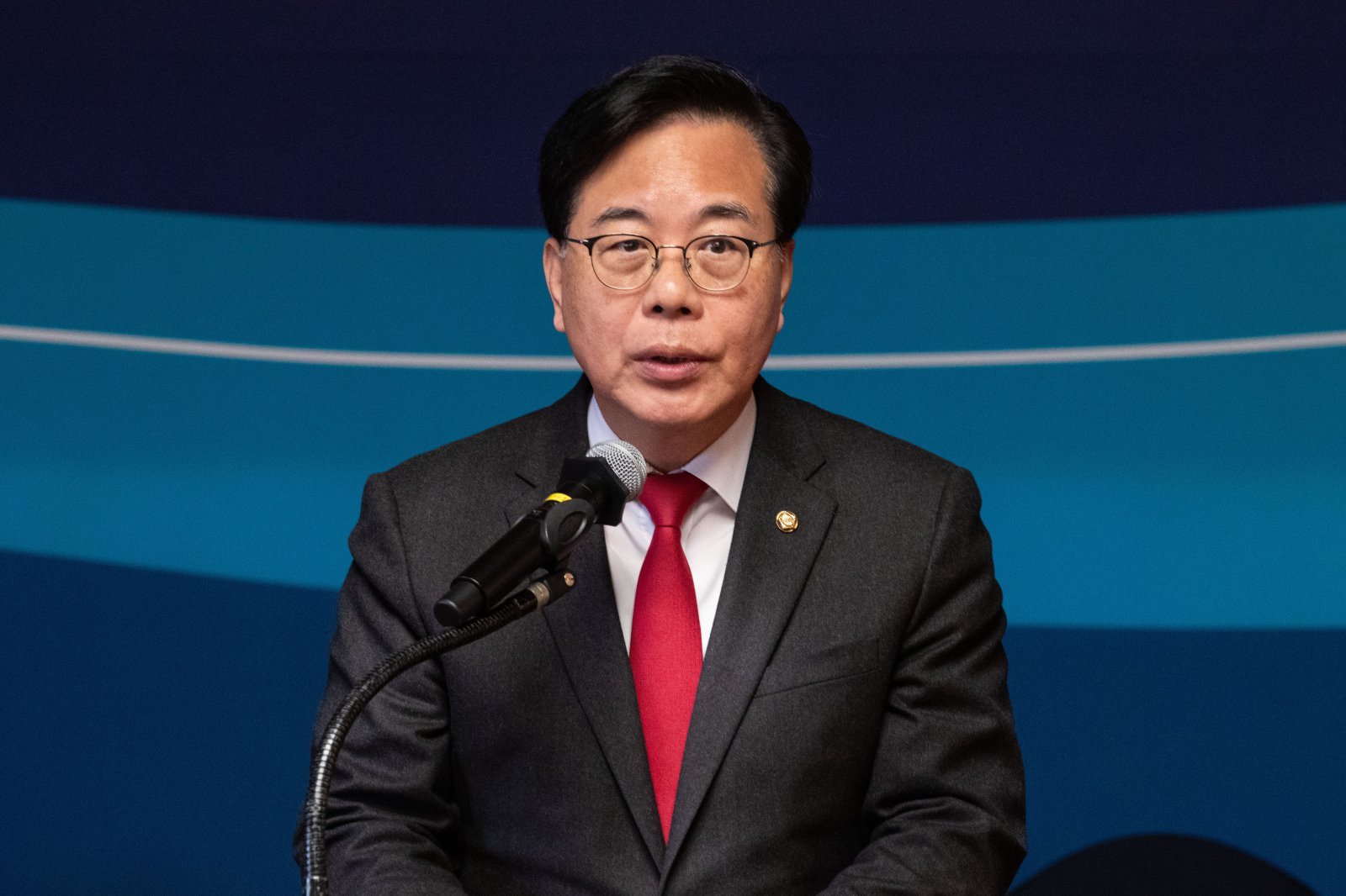 송언석 국민의힘 원내대표가 30일 오전 서울 여의도 국회 사랑재에서 열린 ‘국회 사회적 대화 결과보고’에서 발언하고 있다. (공동취재) 2026.3.30 ⓒ뉴스1