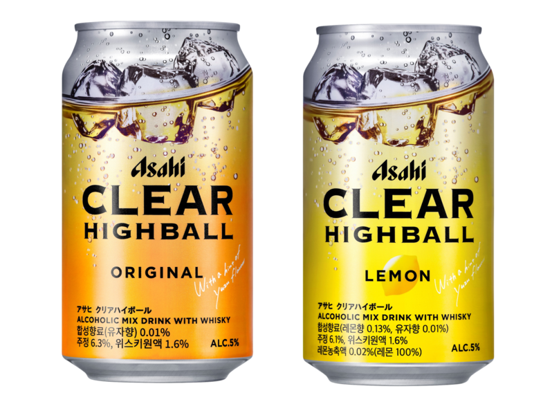 국내 첫 아사히 브랜드 RTD 제품,  ‘아사히 클리어 하이볼’ 오는 8일 출시