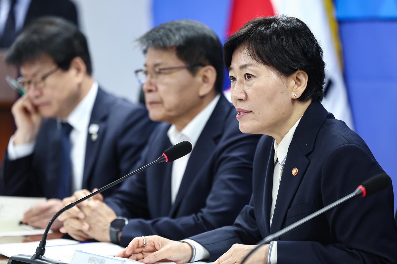 송미령 농림축산식품부 장관이 1일 서울 여의도 국회 의원회관에서 열린 2026년 농해수 추가경정예산안 당정협의에서 모두 발언을 하고 있다. 2026.4.1 ⓒ 뉴스1
