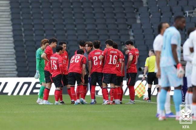 한국 축구대표팀. 대한축구협회 제공