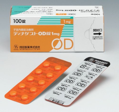일본 모치다제약 자궁내막증 치료제 디나게스트 제품 이미지. 모치다제약 제공