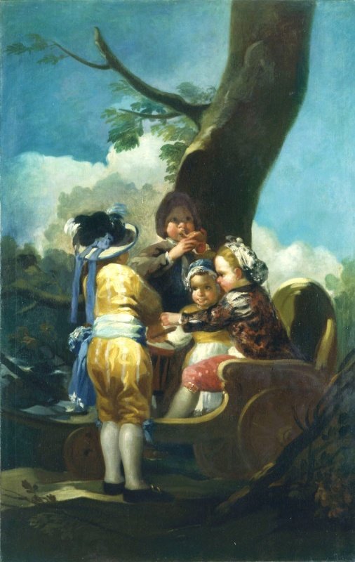 프란시스코 고야의 ‘수레를 탄 아이들’(1778년). ⓒToledo Museum of Art