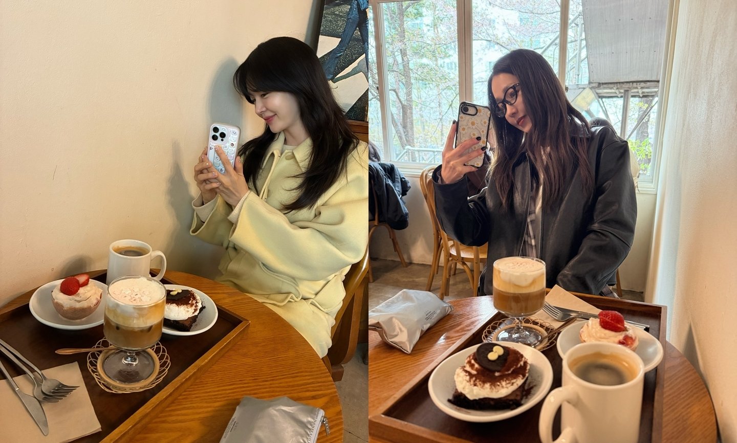 성유리와 이진. 성유리 SNS 갈무리