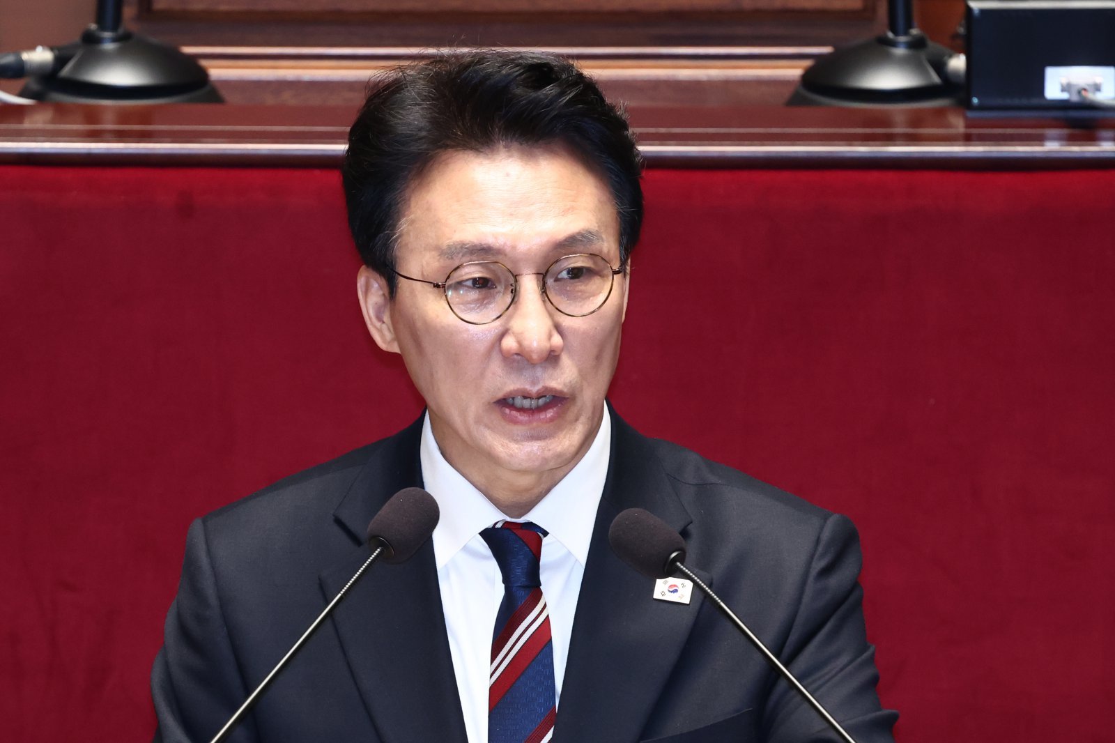 김민석 국무총리가 7일 서울 여의도 국회에서 열린 예산결산특별위원회 전체회의에서 발언하고 있다. 2026.04.07. 서울=뉴시스