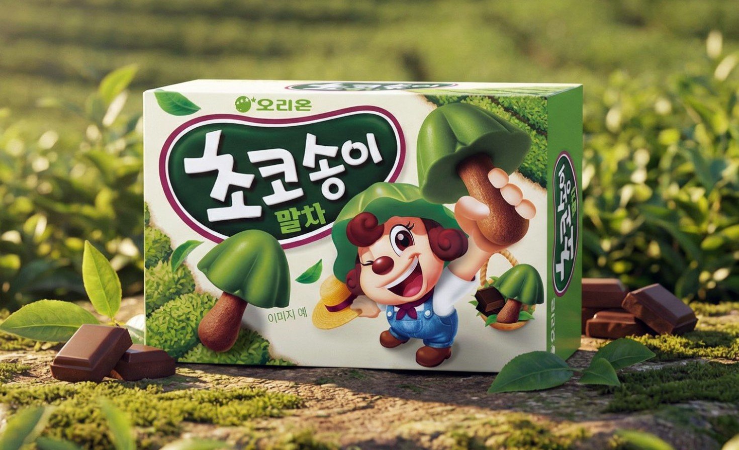 오리온 초코송이 말차 제품 이미지
