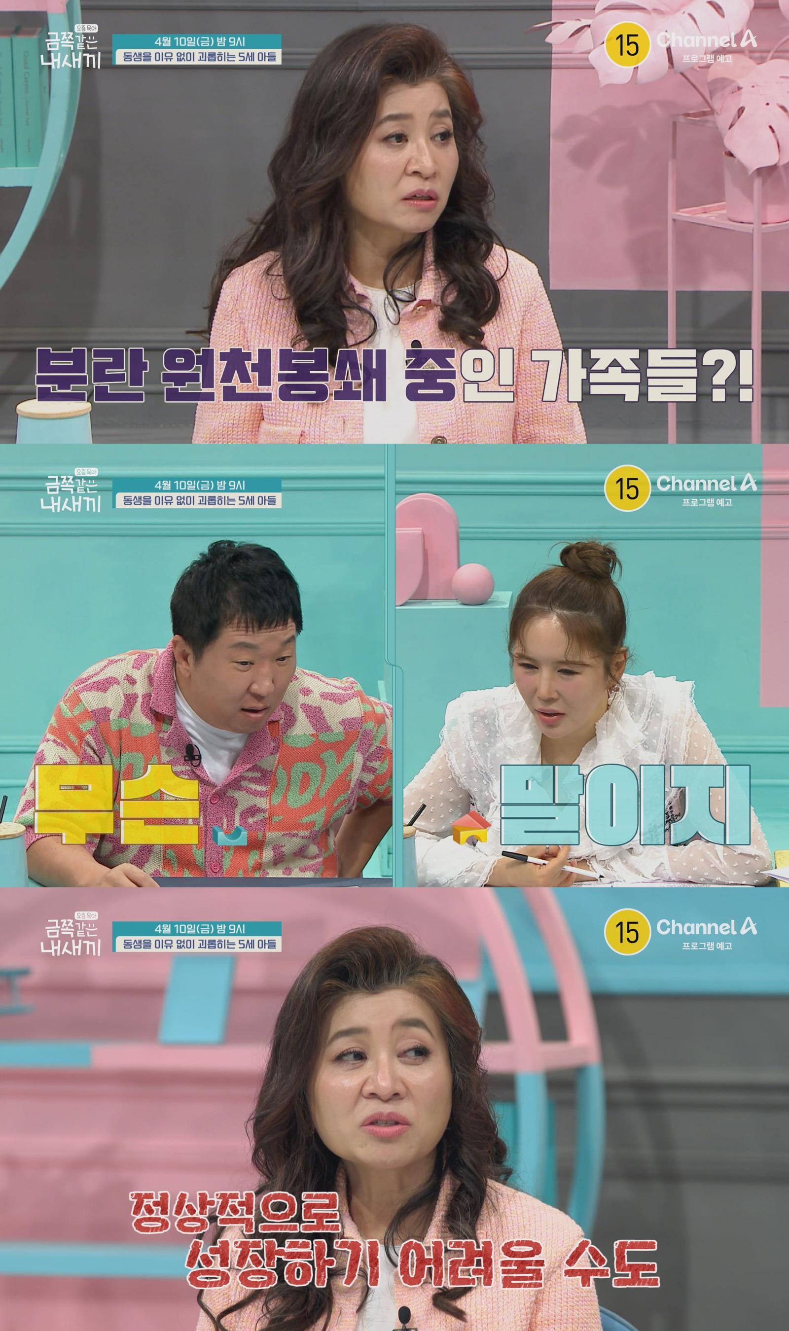 ‘금쪽’ 동생 공격하는 언어 상위 1% 5세 아들