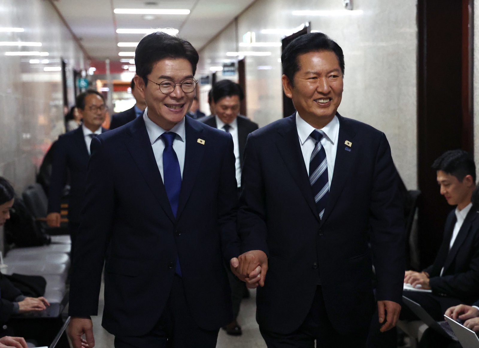 與서울시장 후보 정원오, 정청래와 회동…“원팀으로 승리”