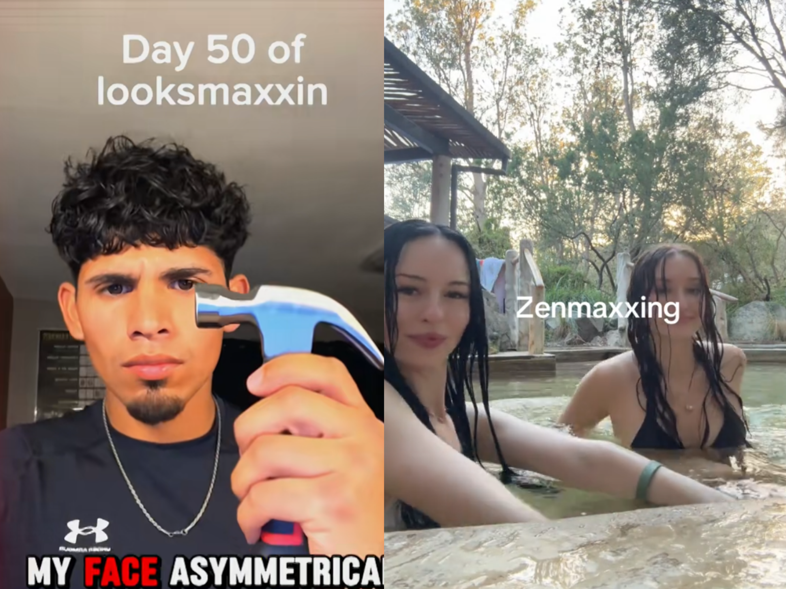 외모·재력·일상·종교 등 삶의 전 영역을 수치화하고 극대화하려는 ‘맥싱(Maxxing)’ 문화가 MZ 세대 사이에서 확산 중이다. 사진=틱톡(@60minutes9, @jessiswellnessdiaries)