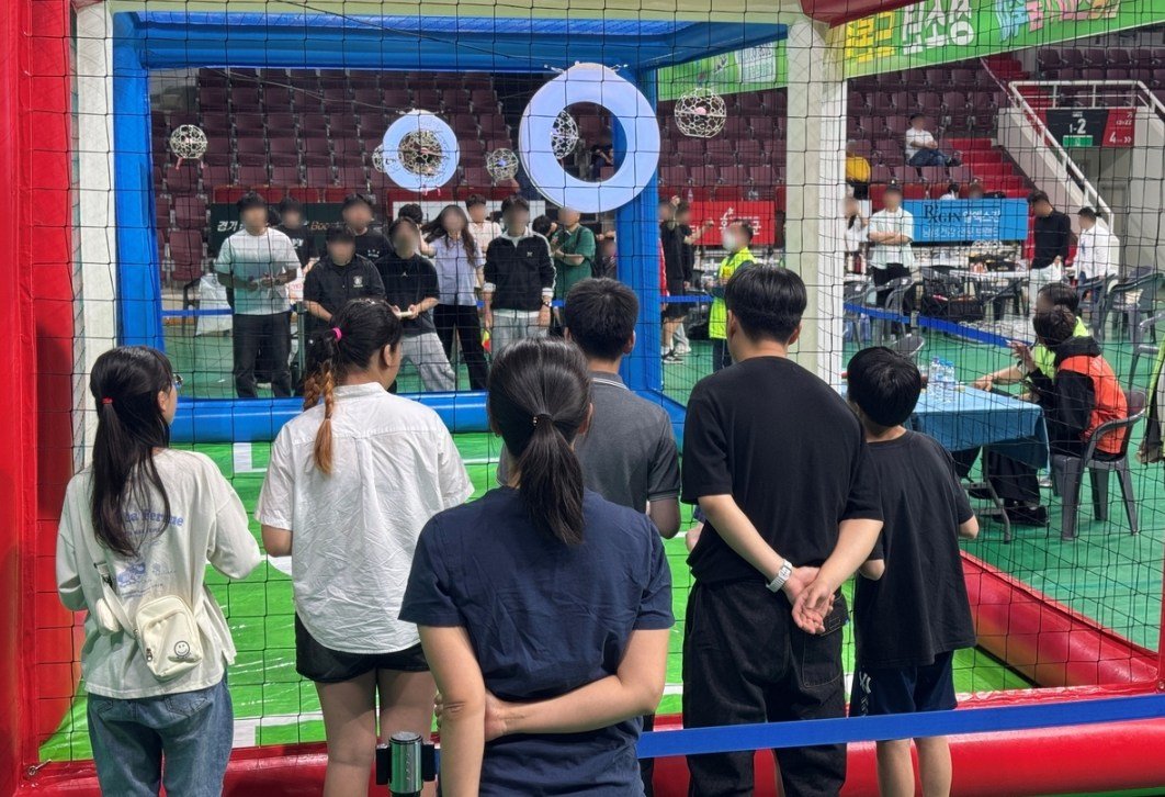 드론 축구 대회 현장 / 출처=안양시