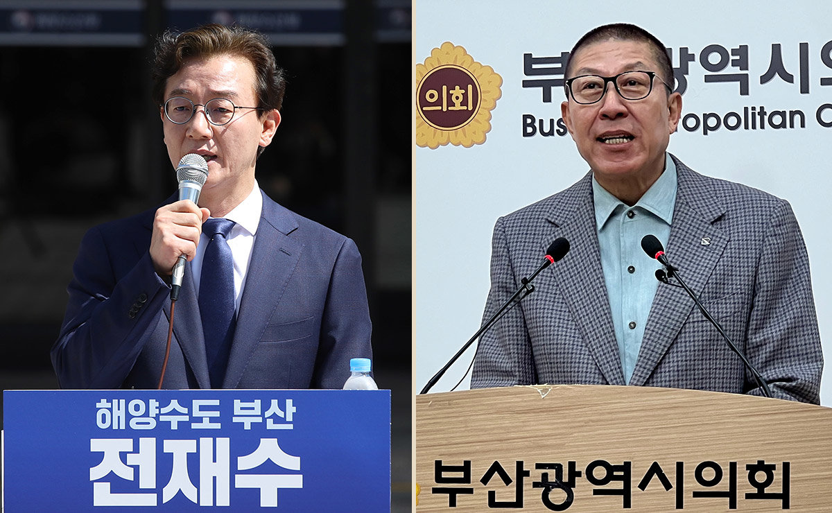 내일 지방선거 D－50… 부산시장 전재수 vs 박형준